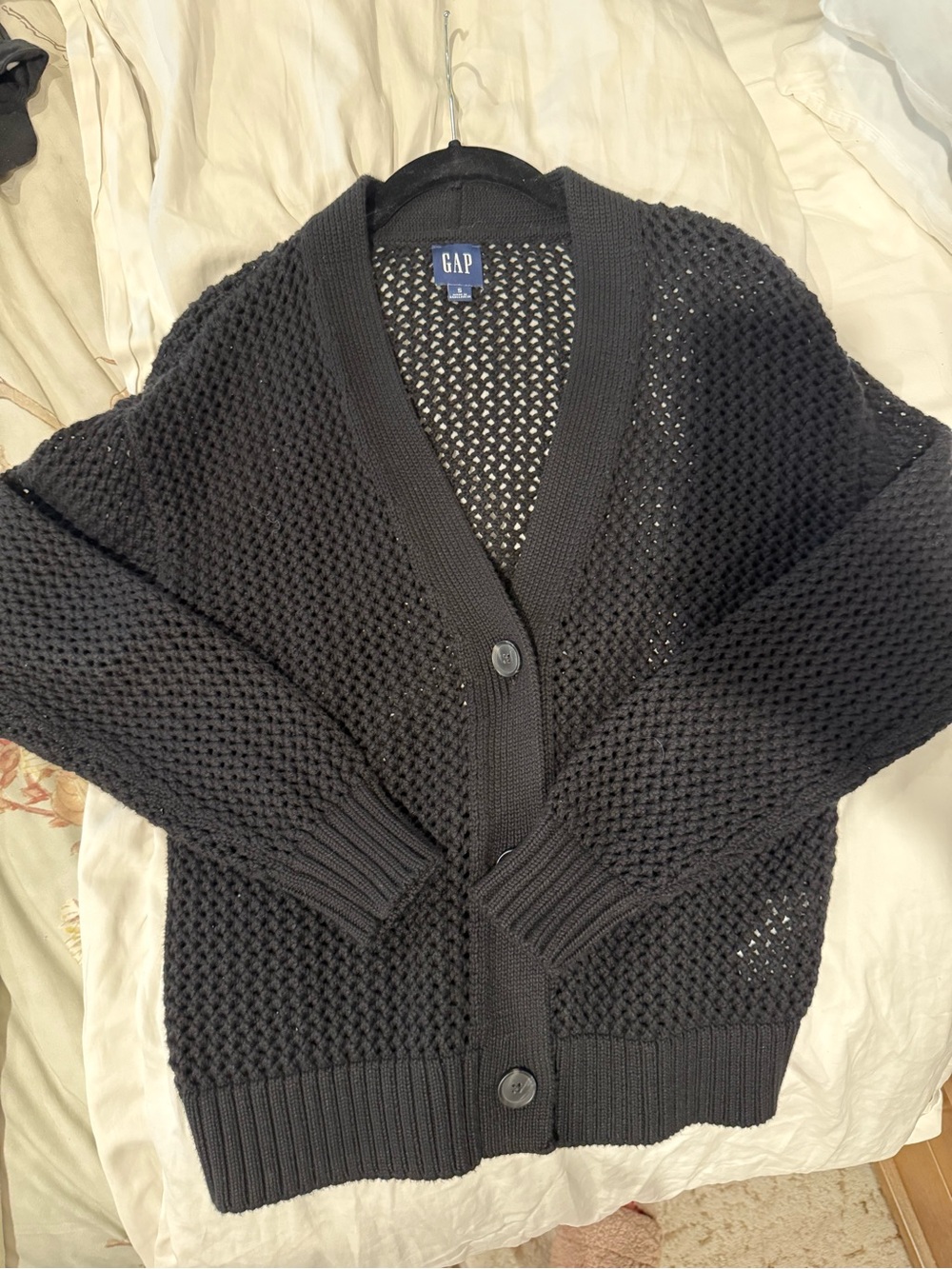 Open knit crochet cardigan in excellent condition